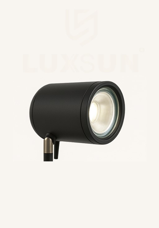 Industrial Black Spotlight LED Table Lamp – Adjustable Modern Task Light for Office & Study